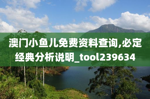 澳门小鱼儿免费资料查询,必定经典分析说明_tool239634