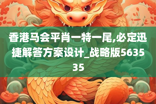 香港马会平肖一特一尾,必定迅捷解答方案设计_战略版563535