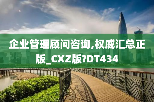 企业管理顾问咨询,权威汇总正版_CXZ版?DT434