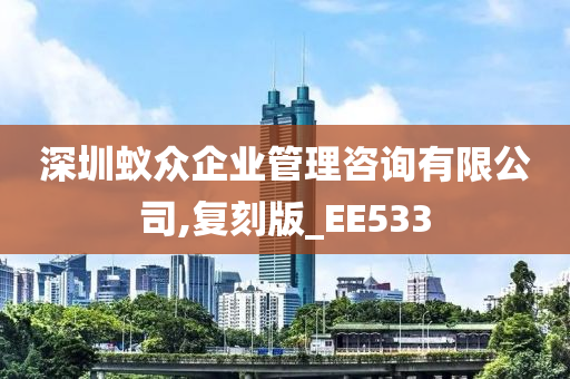 深圳蚁众企业管理咨询有限公司,复刻版_EE533