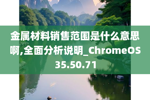 金属材料销售范围是什么意思啊,全面分析说明_ChromeOS35.50.71