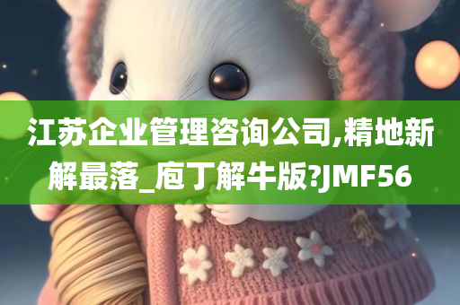 江苏企业管理咨询公司,精地新解最落_庖丁解牛版?JMF56