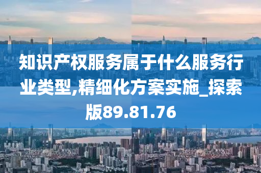 知识产权服务属于什么服务行业类型,精细化方案实施_探索版89.81.76