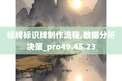 标牌标识牌制作流程,数据分析决策_pro49.45.23