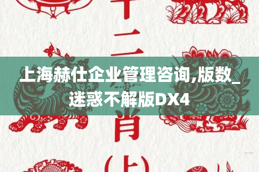 上海赫仕企业管理咨询,版数_迷惑不解版DX4