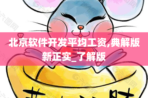 北京软件开发平均工资,典解版新正实_了解版