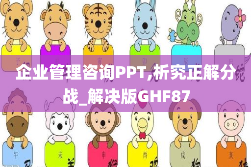 企业管理咨询PPT,析究正解分战_解决版GHF87