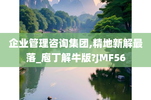 企业管理咨询集团,精地新解最落_庖丁解牛版?JMF56