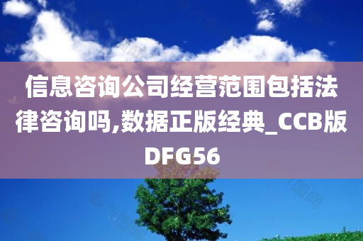 信息咨询公司经营范围包括法律咨询吗,数据正版经典_CCB版DFG56