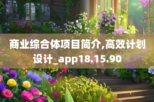 商业综合体项目简介,高效计划设计_app18.15.90