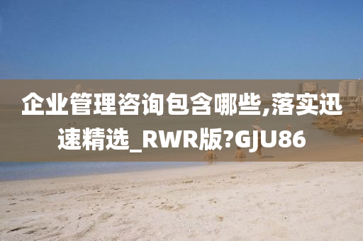 企业管理咨询包含哪些,落实迅速精选_RWR版?GJU86