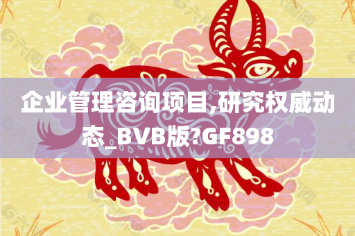 企业管理咨询项目,研究权威动态_BVB版?GF898