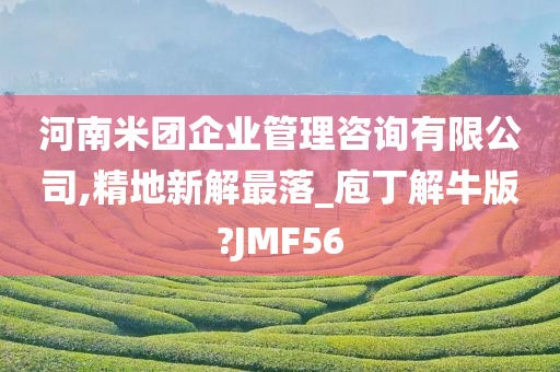 河南米团企业管理咨询有限公司,精地新解最落_庖丁解牛版?JMF56