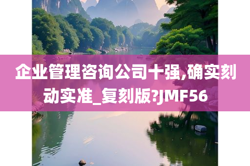 企业管理咨询公司十强,确实刻动实准_复刻版?JMF56