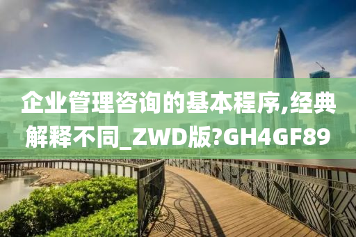 企业管理咨询的基本程序,经典解释不同_ZWD版?GH4GF89