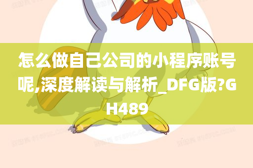 怎么做自己公司的小程序账号呢,深度解读与解析_DFG版?GH489