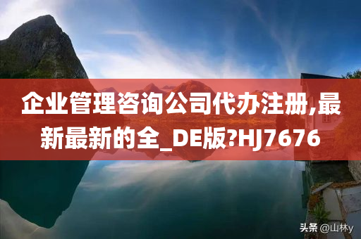 企业管理咨询公司代办注册,最新最新的全_DE版?HJ7676