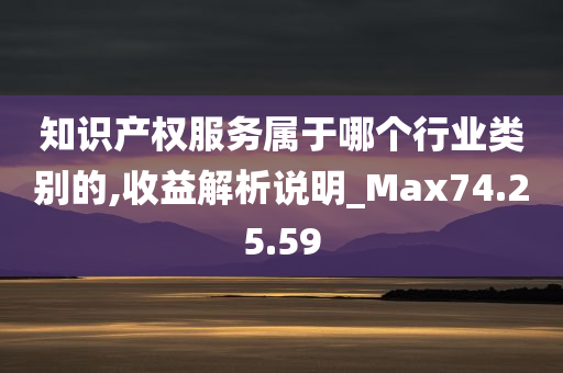 知识产权服务属于哪个行业类别的,收益解析说明_Max74.25.59