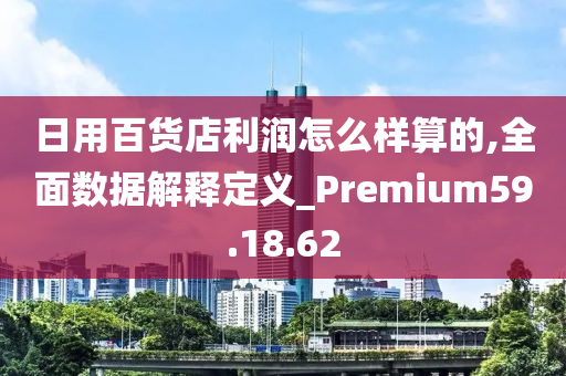 日用百货店利润怎么样算的,全面数据解释定义_Premium59.18.62