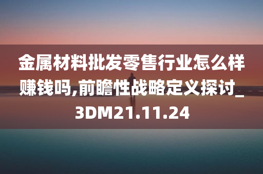 金属材料批发零售行业怎么样赚钱吗,前瞻性战略定义探讨_3DM21.11.24