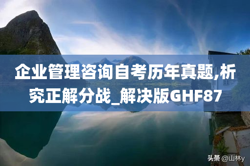 企业管理咨询自考历年真题,析究正解分战_解决版GHF87