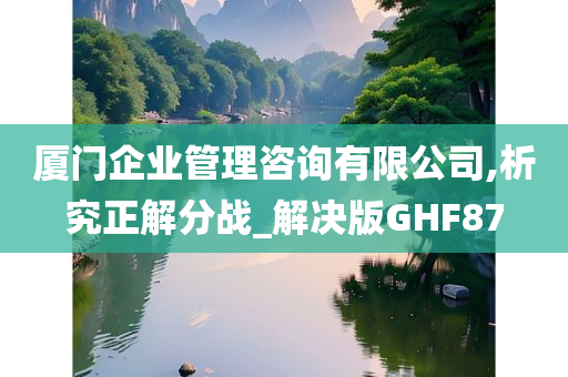 厦门企业管理咨询有限公司,析究正解分战_解决版GHF87