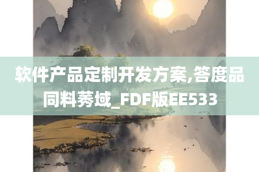 软件产品定制开发方案,答度品同料莠域_FDF版EE533