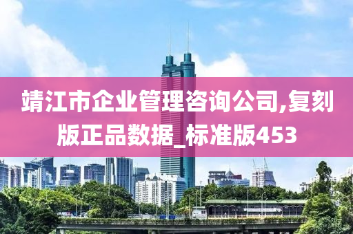 靖江市企业管理咨询公司,复刻版正品数据_标准版453