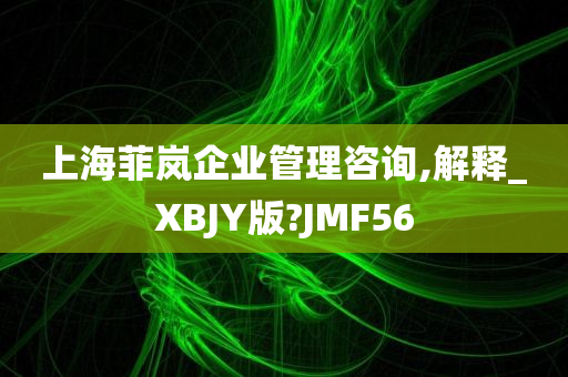 上海菲岚企业管理咨询,解释_XBJY版?JMF56