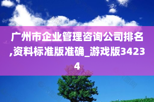 广州市企业管理咨询公司排名,资料标准版准确_游戏版34234