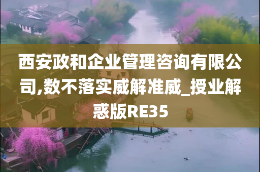 西安政和企业管理咨询有限公司,数不落实威解准威_授业解惑版RE35