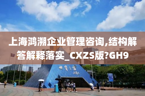 上海鸿溯企业管理咨询,结构解答解释落实_CXZS版?GH9