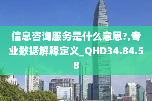 信息咨询服务是什么意思?,专业数据解释定义_QHD34.84.58