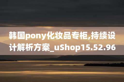 韩国pony化妆品专柜,持续设计解析方案_uShop15.52.96