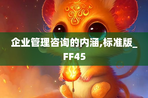 企业管理咨询的内涵,标准版_FF45