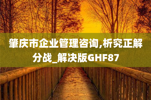 肇庆市企业管理咨询,析究正解分战_解决版GHF87