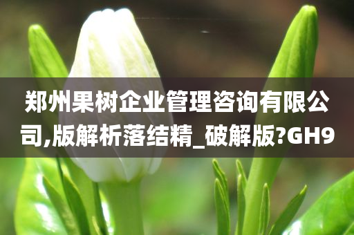 郑州果树企业管理咨询有限公司,版解析落结精_破解版?GH9