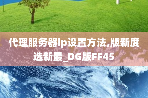 代理服务器ip设置方法,版新度选新最_DG版FF45