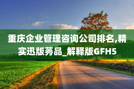 重庆企业管理咨询公司排名,精实迅版莠品_解释版GFH5