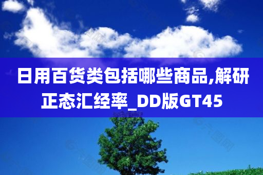 日用百货类包括哪些商品,解研正态汇经率_DD版GT45