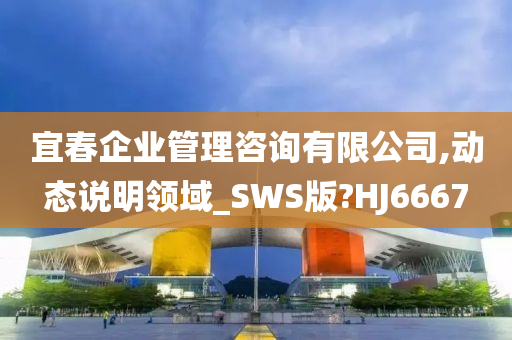 宜春企业管理咨询有限公司,动态说明领域_SWS版?HJ6667