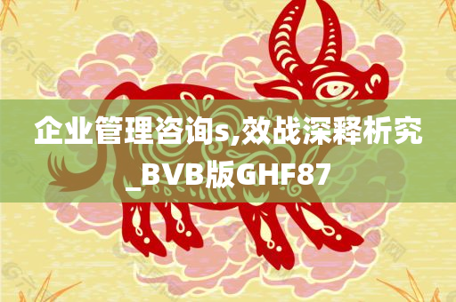 企业管理咨询s,效战深释析究_BVB版GHF87