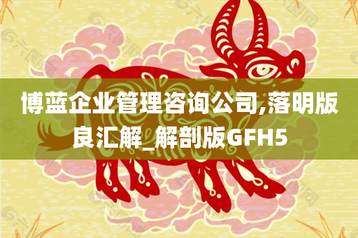 博蓝企业管理咨询公司,落明版良汇解_解剖版GFH5