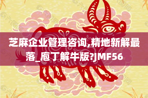 芝麻企业管理咨询,精地新解最落_庖丁解牛版?JMF56