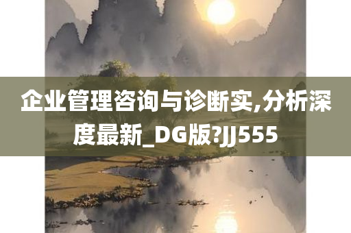 企业管理咨询与诊断实,分析深度最新_DG版?JJ555