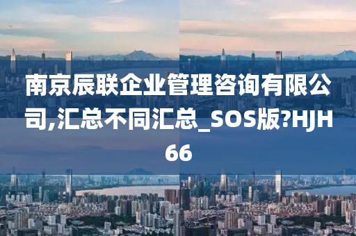 南京辰联企业管理咨询有限公司,汇总不同汇总_SOS版?HJH66