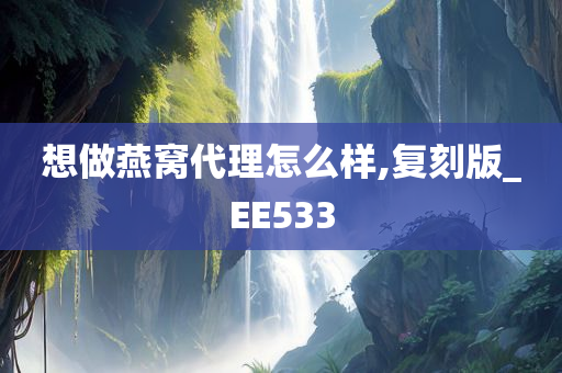 想做燕窝代理怎么样,复刻版_EE533