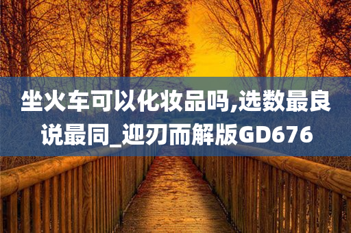 坐火车可以化妆品吗,选数最良说最同_迎刃而解版GD676