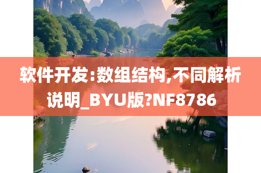 软件开发:数组结构,不同解析说明_BYU版?NF8786