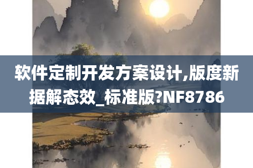 软件定制开发方案设计,版度新据解态效_标准版?NF8786